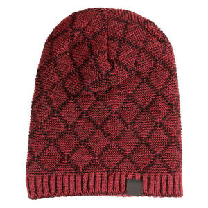 Gorro unisex de punto acrílico de alta calidad con puños, gorro cálido de invierno para hombre con diseño de logotipo propio - Product Image 4