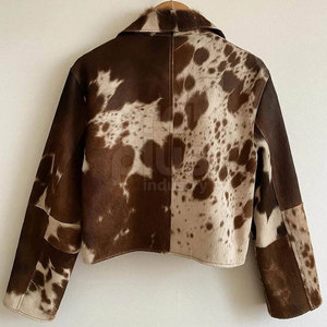 Chaqueta de Cuero Vacuno Genuino para Hombre, Estilo Clásico de Motociclista, Informal, de Invierno, con Cremallera, Diseño Duradero - Product Image 4
