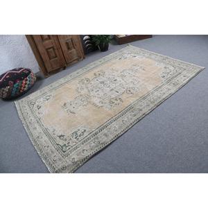 Tapis turc vintage 5,3x7,8 pieds, grand tapis oriental en laine gris - Product Image 2