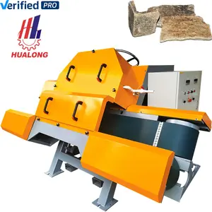 Hualong makineleri HLVS-1200 kültür taş imalat ince kaplama testere kesim tuğla ve kaplama taş kesme makinası duvar için