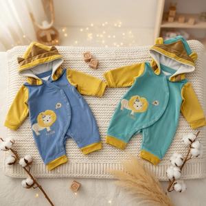 Suéteres de punto grueso para niños pequeños con decoración de ciervos de invierno, sudaderas con capucha para bebés, suéteres navideños para niños - Product Image 1