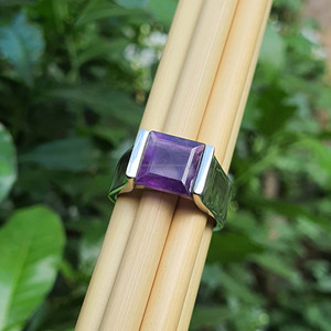 High Quality New Arrival Wide Band Zircon Engagement <b>Rings</b> <b>Men</b> Gold Plated 925 Sterling <b>Silver</b> Bar Setting Religious Style - Product Image 2