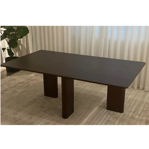 Muebles multiusos de madera de Fresno para el hogar L1800 x W1000 x H730 Nogal Interiores modernos y minimalistas Habitación Elaine Mesa de comedor - Product Image 4