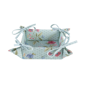 Corbeille à pain personnalisée en coton et lin de qualité alimentaire broderie au point de chaîne 28x28cm carré retenant la chaleur durable et écologique pliable - Product Image 2