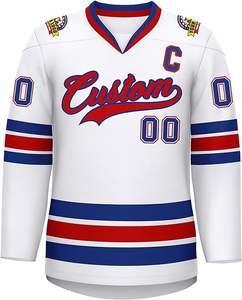 Venta caliente de alta calidad para hombre 2025 Mundo Junior Boy práctica liga de portero impresión por sublimación personalizada camisetas de hockey sobre hielo - Product Image 5