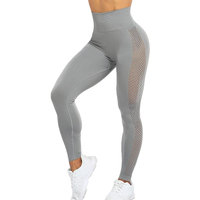 Custom Made Logo sıkıştırma dikişsiz tayt kadın spor spor tayt kış Yoga kıyafeti için rahat katı desen ile
