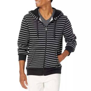 Cheap Custom Logo <b>Men</b> Winter Sports <b>Running</b> Athletic Apparel Cotton <b>Men's</b> <b>Hoodies</b> Basics Striped Design Zipper <b>Hoodies</b> 2025 - Product Image 2
