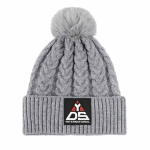 Winter Cable Knit Beanie <b>Hat</b> with Custom Logo Or Label Unisex <b>Warm</b> Stretchable Knitted Beanie For Unisex - Product Image 1