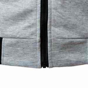 Camiseta sin mangas con capucha y cremallera de algodón 100% para hombre, chaleco sin mangas para gimnasio, camiseta con logotipo bordado, Top de lana de invierno de diseñador - Product Image 3