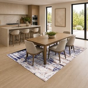 <b>RUGS</b> DEPOT LXDP-0842 Wholesale Grey Silver Modern Vintage Digital Printed Machine Washable Chenille Area <b>Rug</b> <b>Non</b> <b>Slip</b> - Product Image 4