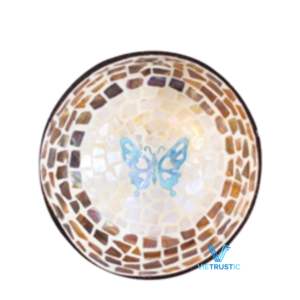 Capiz ชามกะลามะพร้าวงานทำมือพร้อมผิวชิมเมอร์หรูหราเป็นมิตรกับสิ่งแวดล้อม - Product Image 2