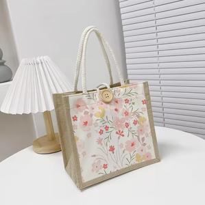 Beaux et solides sacs de jute en toile de jute imprimés Textiles de haute qualité pour la vente en gros - Product Image 5