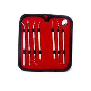 Kit d'outils dentaires professionnels réglables en acier allemand avec miroir d'inspection, 7 pièces - Product Image 6