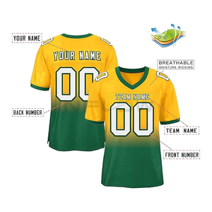 Maillot de football américain pour adultes et enfants, grande taille, design respirant, broderie West Canaan, sports de plein air, maille - Product Image 6