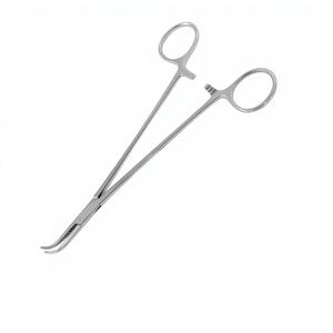 Overholt-Geissendoerfer 25cm Fórceps quirúrgicos curvos de acero inoxidable Base Instrumentos quirúrgicos Maquinaria de fuente de alimentación - Product Image 1