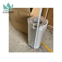 Poubelle ronde DB-35M à chargement direct pour hôtel, poubelle de cuisine en acier inoxydable, conteneur à déchets à vendre