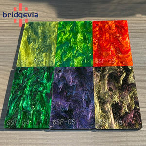 Láminas Acrílicas de Perlas Coloridas, Alto Brillo, PMMA Virgen, Grosor Personalizado para Corte Láser, Decoración de Joyería - Product Image 5