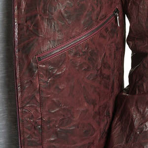 Nuevo diseño de chaqueta de cuero de motorista para hombre a prueba de viento bordado personalizado cuero de vaca Original y chaqueta de moto transpirable para hombres - Product Image 6