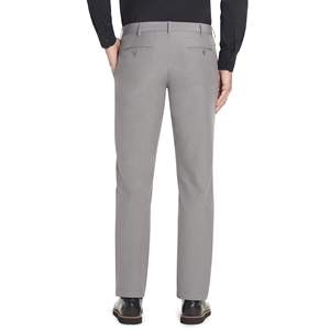 Pantalones informales de corte clásico para hombre, tela ligera con cierre de cremallera y diseño de pierna recta para ropa de trabajo formal - Product Image 3