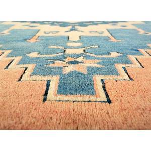 Tapis en laine noués à la main Nuray, motifs abstraits rectangulaires rouge-orange, pour la maison - pour le salon, la chambre à coucher, taille 9x12 - Pae-953 - Product Image 3