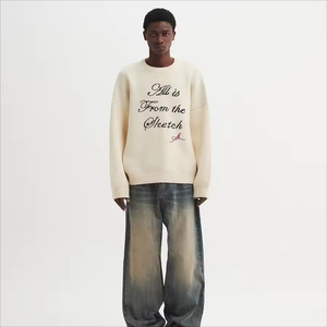 Custom OEM <b>Men</b> Cashmere <b>Sweater</b> Classic Style 100% Cashmere Custom <b>Sweaters</b> Crew Neck Knitting Pure Cashmere <b>Sweaters</b> <b>for</b> Man - Product Image 6