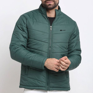 Veste matelassée pour homme en toile respirante de haute qualité avec col montant, style streetwear hivernal, best-seller - Product Image 1