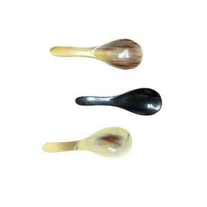 Cuillère à corne de buffle artisanale pour café Cuillère de cuisine et de salle à manger en matériau naturel pour une utilisation quotidienne sur la table - Product Image 1