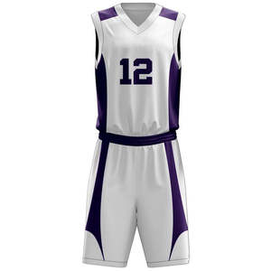 Vente en gros de maillots de basket-ball personnalisés pour hommes shorts respirants avec logo grande taille au design sublimation - Product Image 2