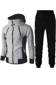 Survêtements respirants écologiques d'hiver pour hommes de grande taille 100% coton personnalisables de haute qualité - Product Image 5