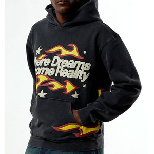 Sweat à capuche oversize personnalisé avec fermeture éclair, en molleton de coton épais, logo en relief, écologique, qualité supérieure, pour fabricant OEM - Product Image 4