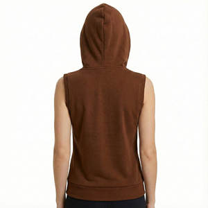 Chalecos con Capucha al por Mayor para Mujer, Casuales, sin Mangas, con Cremallera Completa, Mezcla de Algodón Suave, Ropa Urbana, Hechos a Medida, Precio al por Mayor - Product Image 3