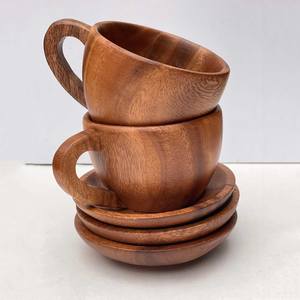 Vasos biodegradables, taza de té para beber, venta al por mayor, tazas y tazas de café de madera de acacia de alta calidad - Product Image 2