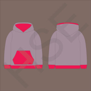 เสื้อฮู้ดแบบสวม Unisex สีสันตัดกันตามสั่ง พร้อมกระเป๋าหน้า - Product Image 4