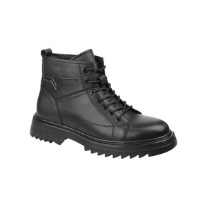6373 Men's Lace-up Classic Genuine Leather Boots Slip Resistant Autumn Winter Casual Walking Footwear - Product Image 1
