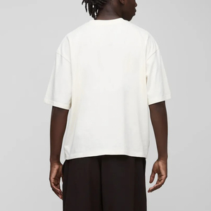 Camiseta de Verano Informal para Hombre, Cuello Redondo, Tejido de Punto, 100% Algodón, Estilo Urbano Personalizado, Logotipo Impreso Personalizado, Estilo Hip Hop - Product Image 2