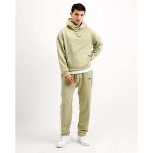 Sudadera con Capucha Sage Green Essential, Tejido French Terry Grueso, con Bordado 3D y Estampado en Color Carbón - Product Image 6