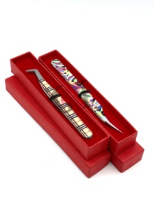 Meilleur Style Russe Volume Conception Différente Papier Revêtement Isolation Pointe Argent Logo Personnalisé Extension De Cils Pince À Épiler Outil De Beauté - Product Image 5