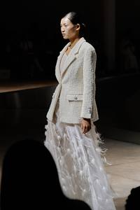 Wholesale Women's <b>Skirts</b> Elegant MILAN EMB FEATHER <b>SKIRT</b> ODM 73%CUPRO,27%POLYESTER Straight <b>Winter</b> <b>Skirts</b> Women from Vietnam - Product Image 5