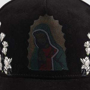 Professional Custom Suede Brim Sports Baseball <b>Cap</b> 5 Panel Structured Trucker Hat 3D Puff Embroidery Logo <b>Snap</b> Back Performance - Product Image 3