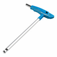 Kunci Hex T-Handle Industri Pilihan 2, 10mm, Ujung Bola Datar, Gagang Plastik, Tahan Lama, Untuk Perbaikan Bengkel