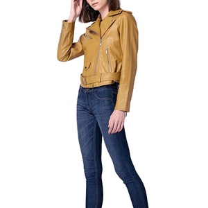 Chaqueta de Cuero para Motocicleta de Mujer, Alta Calidad, OEM, Color Sólido, Talla Personalizada, Invierno, Cruda, Transpirable, Impermeable, 2026 - Product Image 6