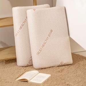 หมอนรองเตียงทำจากโฟมซิลิโคนไส้ใยโพลีเอสเตอร์100% สีขาวนุ่มใส่สบายไม่มีน้ำยาง6D สำหรับใช้ในบ้าน - Product Image 6