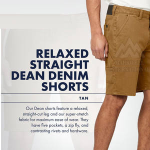 Pantalones vaqueros cortos informales para hombre de alta calidad con diseño de botones Nueva ropa informal de verano Servicio OEM disponible - Product Image 4