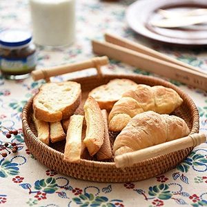 Rattan Serving <b>Tray</b> Handmade From India Hotel Supplies New Design Round Natural Scalloped Rattan Scalloped <b>Breakfast</b> <b>Tray</b> - Product Image 4