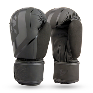 Guantes de boxeo RXN para hombre, guantes de entrenamiento de color rojo, cuero - Product Image 1