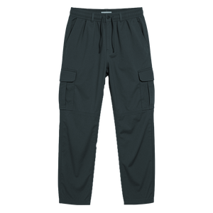 Pantalon cargo pour homme en tissu Oxford, taille élastique avec cordon de serrage, coupe slim, pantalon tactique utilitaire, multi-poches, décontracté - Product Image 3