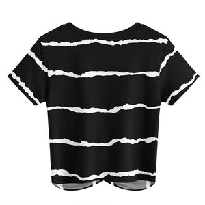 Camiseta Corta para Mujer, Moderna, Elástica, de Verano, Diseño Personalizado - Product Image 5