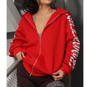 Nouveauté Ensemble sweat-shirt et pantalon en molleton pour femme sportif d'hiver avec logo personnalisé sur le devant 100% coton - Product Image 1