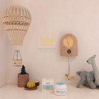 Artisanat en osier naturel pour décoration de chambre d'enfant, décoration en rotin, ballon à Air suspendu, décor 100% fait à la main