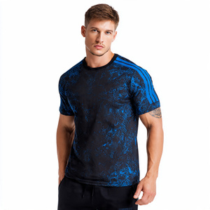 เสื้อยืดออกกำลังกายผู้ชาย แขนสั้น เสื้อยืดกีฬา ผู้ชาย ผ้าโพลีเอสเตอร์ 100% เสื้อยืดออกกำลังกายผู้ชาย - Product Image 5